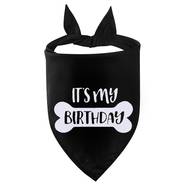 Narodeninová šatka pre psa - čierna